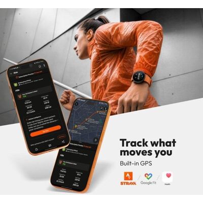 Noise Alt Watch 1 AI GPS Bluetooth 1,69'' Orange Silicone - Publicité Noise Alt Watch 1 AI GPS Bluetooth 1,69'' Orange Silicone - Publicité