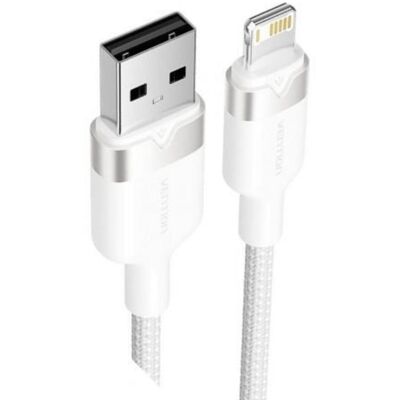 Câble USB Lightning Vention LANWF/1m Blanc/480Mbps/2.4A - Publicité Câble USB Lightning Vention LANWF/1m Blanc/480Mbps/2.4A - Publicité