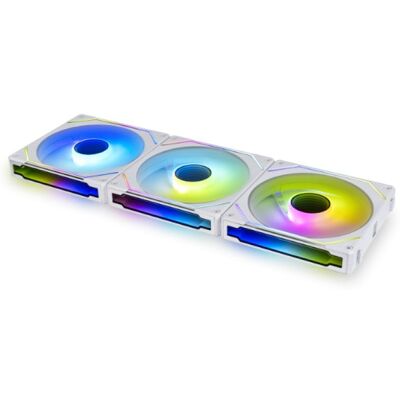 Lian-Li Uni SL 120 Infinity ARGB PWM Pack 3 Ventilateurs supplémentaires 120 mm Blanc - Publicité Lian-Li Uni SL 120 Infinity ARGB PWM Pack 3 Ventilateurs supplémentaires 120 mm Blanc - Publicité