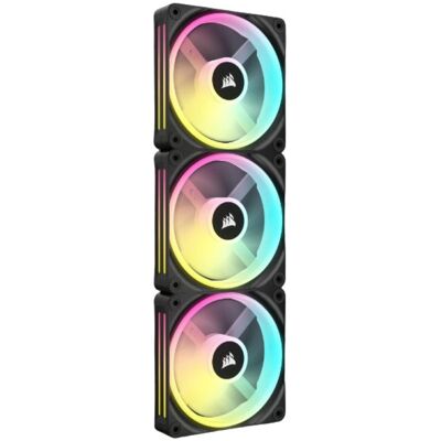 Kit d'extension de ventilateur Corsair ICUE Link QX120 RGB 3x 120mm PWM - Publicité Kit d'extension de ventilateur Corsair ICUE Link QX120 RGB 3x 120mm PWM - Publicité