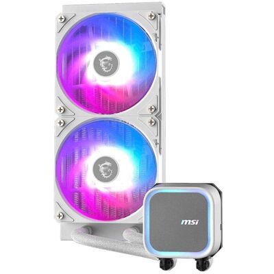 Refrigeración Líquida MSI MAG CORELIQUID A13 240mm 2 Ventilateurs ARGB Blanc - Publicité Refrigeración Líquida MSI MAG CORELIQUID A13 240mm 2 Ventilateurs ARGB Blanc - Publicité