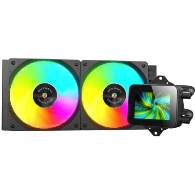 mars-gaming Refroidissement liquide Mars Gaming ML-VISION240 240mm LCD 2 ventilateurs ARGB silencieux - Publicité mars-gaming Refroidissement liquide Mars Gaming ML-VISION240 240mm LCD 2 ventilateurs ARGB silencieux - Publicité