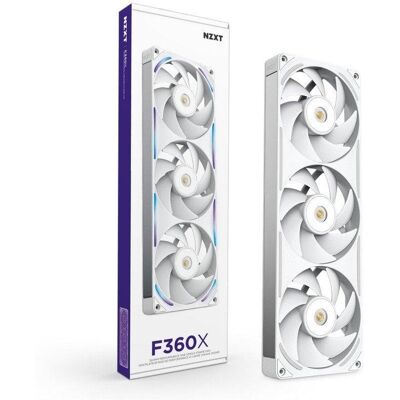 Ventilateur supplémentaire NZXT F360X 360mm 3100RPM RGB blanc PWM 3 x 120mm - Publicité Ventilateur supplémentaire NZXT F360X 360mm 3100RPM RGB blanc PWM 3 x 120mm - Publicité