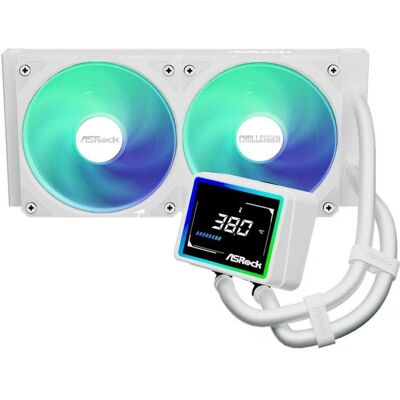 Refrigeración Líquida AsRock Challenger 240 ARGB White 240mm 2 Ventiladores Digital - Publicité Refrigeración Líquida AsRock Challenger 240 ARGB White 240mm 2 Ventiladores Digital - Publicité