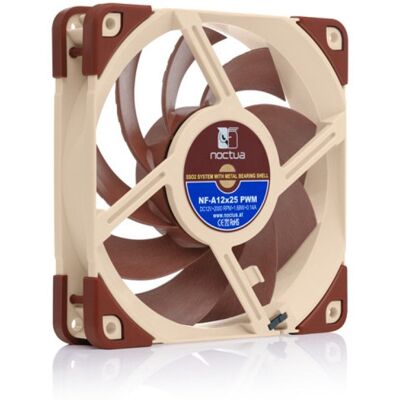 Noctua NF A12x25 PWM Boitier PC Ventilateur 12 cm Beige, Rouge - Publicité Noctua NF A12x25 PWM Boitier PC Ventilateur 12 cm Beige, Rouge - Publicité