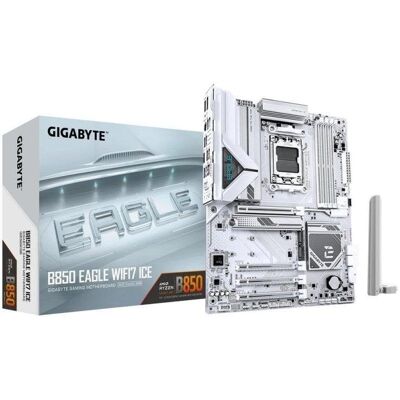 GIGABYTE - B850 EAGLE WIFI7 ICE - DDR5 - AM5 - Motherboard - Publicité GIGABYTE - B850 EAGLE WIFI7 ICE - DDR5 - AM5 - Motherboard - Publicité