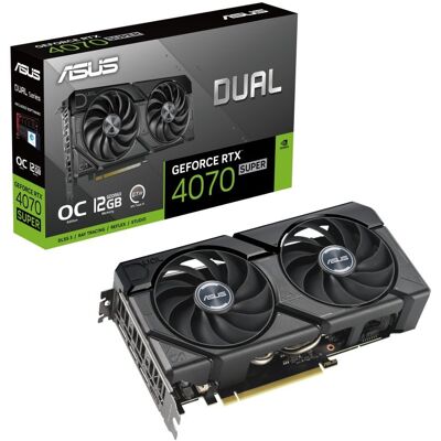 Asus Double GeForce RTX 4070 SUPER EVO OC Edition 12 Go GDDR6X DLSS3 - Publicité Asus Double GeForce RTX 4070 SUPER EVO OC Edition 12 Go GDDR6X DLSS3 - Publicité