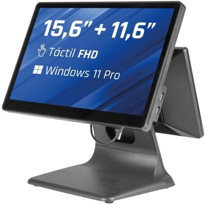 Terminal TPV Dual IGGUAL 15.6" 11.6" N100 8GB 256GB SSD Windows 11 Pro - Publicité Terminal TPV Dual IGGUAL 15.6" 11.6" N100 8GB 256GB SSD Windows 11 Pro - Publicité