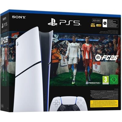 Sony PlayStation 5 Digital Slim + EA FC 26 (téléchargeable) - Publicité Sony PlayStation 5 Digital Slim + EA FC 26 (téléchargeable) - Publicité