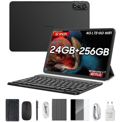 Blackview Mega 2 12" FHD+ 2K 12 Go/256 Go 4G Android 15 Gris + Pack d'accessoires - Publicité Blackview Mega 2 12" FHD+ 2K 12 Go/256 Go 4G Android 15 Gris + Pack d'accessoires - Publicité