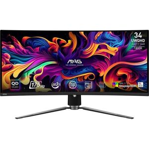 Écran PC MSI MAG 341CQP QD-OLED 34" UltraWide Quad HD 175Hz QD-OLED Courbé FreeSync Premium Pro 0,03 ms - Publicité Écran PC MSI MAG 341CQP QD-OLED 34" UltraWide Quad HD 175Hz QD-OLED Courbé FreeSync Premium Pro 0,03 ms - Publicité