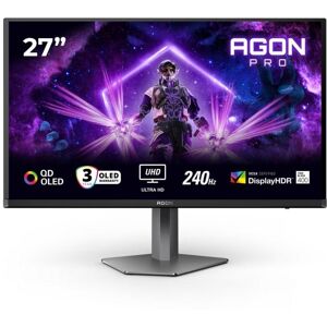 Écran PC AOC AG276UZD 26,5" Ultra HD 4K 240Hz QD-OLED Adaptive Sync 0,03ms - Publicité Écran PC AOC AG276UZD 26,5" Ultra HD 4K 240Hz QD-OLED Adaptive Sync 0,03ms - Publicité