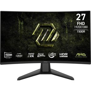 Écran PC MSI MAG 274CF X24 27" Full HD 240Hz Rapid VA Courbe FreeSync Premium HDR 0,5ms - Publicité Écran PC MSI MAG 274CF X24 27" Full HD 240Hz Rapid VA Courbe FreeSync Premium HDR 0,5ms - Publicité