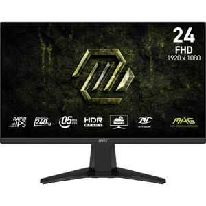 Monitor MSI MAG 245F X24 24" FullHD 240Hz Rapid IPS 0,5 ms HDR - Publicité Monitor MSI MAG 245F X24 24" FullHD 240Hz Rapid IPS 0,5 ms HDR - Publicité