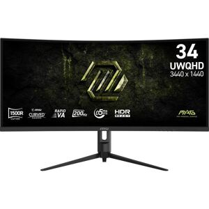 Écran PC MSI MAG 342CQRF E20 34" UltraWide Quad HD 200Hz VA Courbé 0,5ms - Publicité Écran PC MSI MAG 342CQRF E20 34" UltraWide Quad HD 200Hz VA Courbé 0,5ms - Publicité