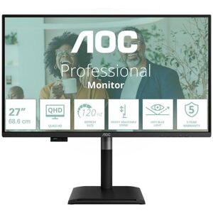 Écran PC AOC Q27P4CV 27" Quad HD 120Hz IPS USB-C Audio Dock KVM - Publicité Écran PC AOC Q27P4CV 27" Quad HD 120Hz IPS USB-C Audio Dock KVM - Publicité