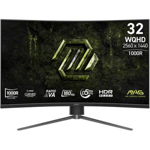 Ecran PC MSI MAG 325CQPF E18 31,5" Wide Quad HD 180Hz VA Courbe Ajustable - Publicité Ecran PC MSI MAG 325CQPF E18 31,5" Wide Quad HD 180Hz VA Courbe Ajustable - Publicité