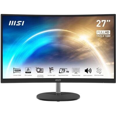 Monitor MSI PRO MP271CA 27" FullHD 75Hz VA Courbé FreeSync 1ms Haut-parleurs - Publicité Monitor MSI PRO MP271CA 27" FullHD 75Hz VA Courbé FreeSync 1ms Haut-parleurs - Publicité