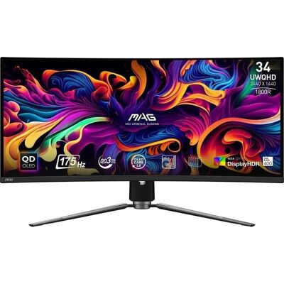Écran PC MSI MAG 341CQP QD-OLED 34" UltraWide Quad HD 175Hz QD-OLED Courbé FreeSync Premium Pro 0,03 ms - Publicité Écran PC MSI MAG 341CQP QD-OLED 34" UltraWide Quad HD 175Hz QD-OLED Courbé FreeSync Premium Pro 0,03 ms - Publicité