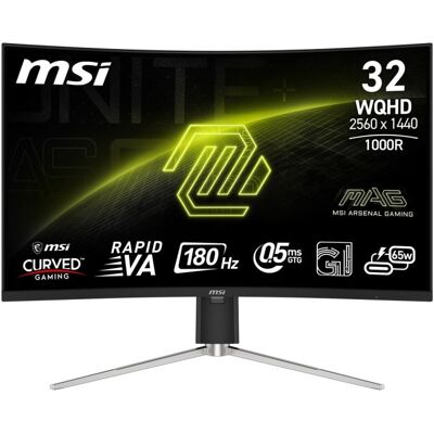 MSI MAG 325CQRF QD-E2 31,5" LED Rapid VA QHD 180 Hz 0,5 ms Adaptive Sync Incurvé USB-C - Publicité MSI MAG 325CQRF QD-E2 31,5" LED Rapid VA QHD 180 Hz 0,5 ms Adaptive Sync Incurvé USB-C - Publicité