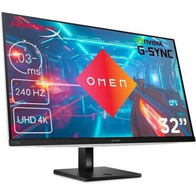 Écran PC HP OMEN Transcend 32 31,5'' Ultra HD 4K 240Hz QD-OLED FreeSync G-SYNC USB-C HDR - Publicité Écran PC HP OMEN Transcend 32 31,5'' Ultra HD 4K 240Hz QD-OLED FreeSync G-SYNC USB-C HDR - Publicité