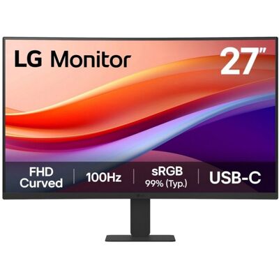 Moniteur LG 27U421A-B 27" Full HD 100 Hz VA Incurvé HDR10 USB-C Flicker Free Noir - Publicité Moniteur LG 27U421A-B 27" Full HD 100 Hz VA Incurvé HDR10 USB-C Flicker Free Noir - Publicité