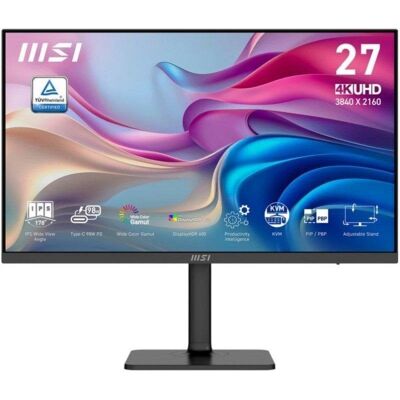 Écran PC MSI Modern MD272UPHG 27" Ultra HD 4K 60Hz IPS USB-C 98W KVM HDR400 Haut-parleurs - Publicité Écran PC MSI Modern MD272UPHG 27" Ultra HD 4K 60Hz IPS USB-C 98W KVM HDR400 Haut-parleurs - Publicité