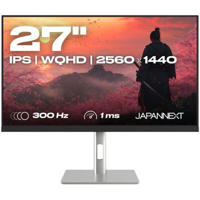 Monitor JAPANNEXT 27" WQHD 300Hz IPS HDR G-Sync FreeSync - Publicité Monitor JAPANNEXT 27" WQHD 300Hz IPS HDR G-Sync FreeSync - Publicité