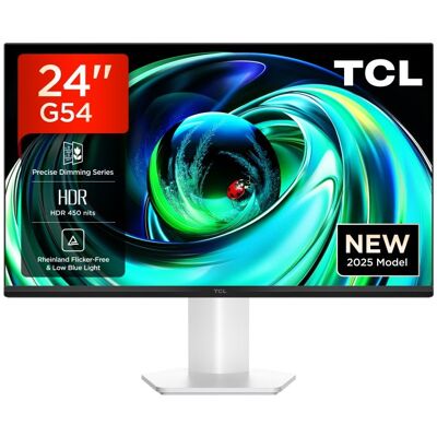 Moniteur TCL 24G54 23.8" FullHD VA Mini LED 100Hz HDR10 Gaming Blanc - Publicité Moniteur TCL 24G54 23.8" FullHD VA Mini LED 100Hz HDR10 Gaming Blanc - Publicité