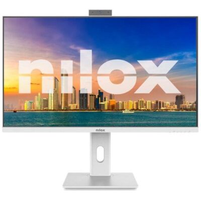 Moniteur Nilox 24" FHD 120Hz IPS Blanc Haut-parleurs Caméra Réglable VESA - Publicité Moniteur Nilox 24" FHD 120Hz IPS Blanc Haut-parleurs Caméra Réglable VESA - Publicité