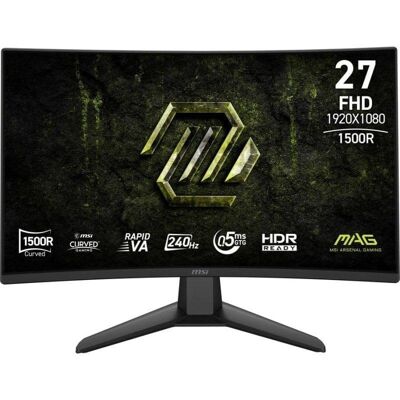Écran PC MSI MAG 274CF X24 27" Full HD 240Hz Rapid VA Courbe FreeSync Premium HDR 0,5ms - Publicité Écran PC MSI MAG 274CF X24 27" Full HD 240Hz Rapid VA Courbe FreeSync Premium HDR 0,5ms - Publicité