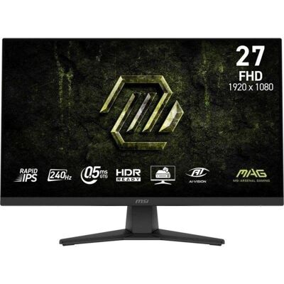 Écran PC MSI MAG 272F X24 27" Full HD 240Hz Rapid IPS HDR Adaptive-Sync Antireflet 0,5ms - Publicité Écran PC MSI MAG 272F X24 27" Full HD 240Hz Rapid IPS HDR Adaptive-Sync Antireflet 0,5ms - Publicité