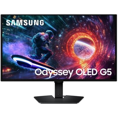Écran PC Samsung Odyssey OLED G5 G50SF 27" Quad HD 180Hz OLED Plat 0,03ms FreeSync G-SYNC HDR10 - Publicité Écran PC Samsung Odyssey OLED G5 G50SF 27" Quad HD 180Hz OLED Plat 0,03ms FreeSync G-SYNC HDR10 - Publicité