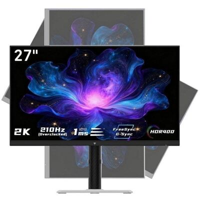 Écran PC KTC H27T6 27" QHD 210Hz IPS Plat FreeSync HDR400 1 ms - Publicité Écran PC KTC H27T6 27" QHD 210Hz IPS Plat FreeSync HDR400 1 ms - Publicité