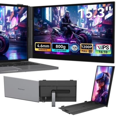 Écran PC Blackview SCM8 15,3" Full HD 60Hz IPS Ultrafin USB-C Aluminium - Publicité Écran PC Blackview SCM8 15,3" Full HD 60Hz IPS Ultrafin USB-C Aluminium - Publicité
