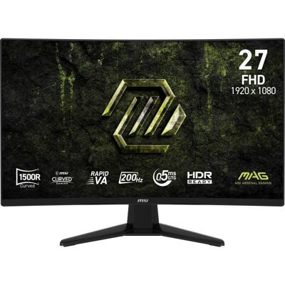 Écran PC MSI MAG 274CF E20 27" Full HD 200Hz VA Courbe 0,5ms HDR Ready - Publicité Écran PC MSI MAG 274CF E20 27" Full HD 200Hz VA Courbe 0,5ms HDR Ready - Publicité