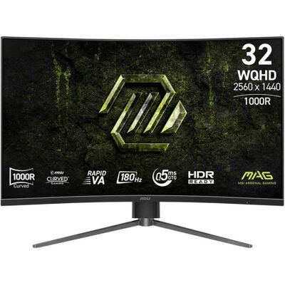 Ecran PC MSI MAG 325CQPF E18 31,5" Wide Quad HD 180Hz VA Courbe Ajustable - Publicité Ecran PC MSI MAG 325CQPF E18 31,5" Wide Quad HD 180Hz VA Courbe Ajustable - Publicité