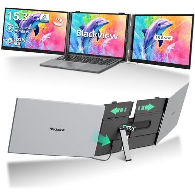 Ecran PC Blackview DCM8 Pro 15,3" FullHD 60Hz IPS Ultraléger USB-C Haut-parleur - Publicité Ecran PC Blackview DCM8 Pro 15,3" FullHD 60Hz IPS Ultraléger USB-C Haut-parleur - Publicité