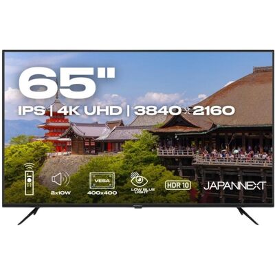 Écran PC JAPANNEXT JN-IPS650UHD60F 65" UltraHD 4K 60Hz IPS HDR Haut-parleurs - Publicité Écran PC JAPANNEXT JN-IPS650UHD60F 65" UltraHD 4K 60Hz IPS HDR Haut-parleurs - Publicité