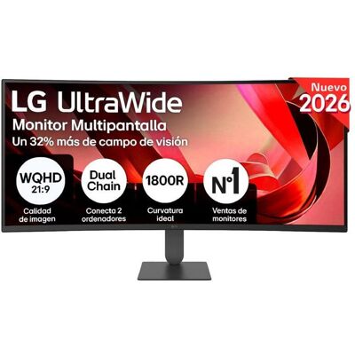 Écran PC LG UltraWide 34U640B-B 34" UltraWide QHD 144Hz VA Courbe HDR10 USB-C Hauteur réglable - Publicité Écran PC LG UltraWide 34U640B-B 34" UltraWide QHD 144Hz VA Courbe HDR10 USB-C Hauteur réglable - Publicité