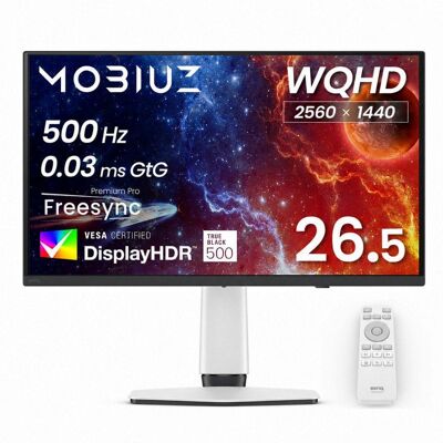 Écran PC BenQ MOBIUZ EX271QZ 27" QHD 500Hz OLED 0,03ms Ajustable - Publicité Écran PC BenQ MOBIUZ EX271QZ 27" QHD 500Hz OLED 0,03ms Ajustable - Publicité