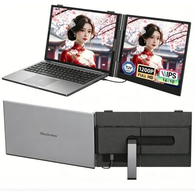 Écran PC Blackview SCM8 15.3" Full HD+ 60Hz IPS 100% sRGB USB-C Ultraléger - Publicité Écran PC Blackview SCM8 15.3" Full HD+ 60Hz IPS 100% sRGB USB-C Ultraléger - Publicité