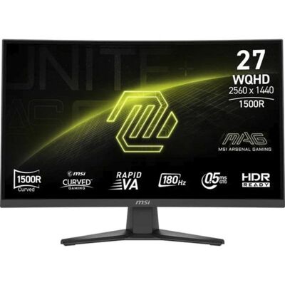 Écran PC MSI MAG 275CQF E18 27" WQHD 180Hz Rapid VA Courbe FreeSync HDR 0,5ms - Publicité Écran PC MSI MAG 275CQF E18 27" WQHD 180Hz Rapid VA Courbe FreeSync HDR 0,5ms - Publicité