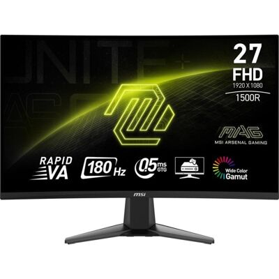 Écran PC MSI MAG 27C6F 27" Full HD 180Hz VA Courbé 1ms - Publicité Écran PC MSI MAG 27C6F 27" Full HD 180Hz VA Courbé 1ms - Publicité