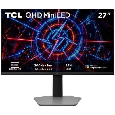 Écran PC TCL P2 27P2A 27" QHD 200Hz IPS Mini LED FreeSync Premium réglage hauteur - Publicité Écran PC TCL P2 27P2A 27" QHD 200Hz IPS Mini LED FreeSync Premium réglage hauteur - Publicité