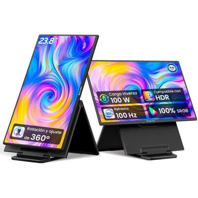 Écran PC Blackview 23,8" Full HD 100Hz IPS Haut-parleurs Charge Inverse Réglable - Publicité Écran PC Blackview 23,8" Full HD 100Hz IPS Haut-parleurs Charge Inverse Réglable - Publicité