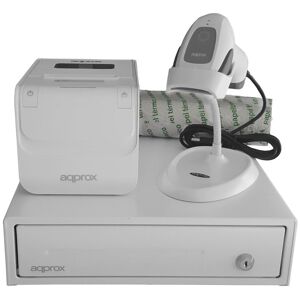 approx Imprimante thermique filaire POSPACK3380WH2D, pack terminal USB/LAN, coupe-tickets 2D automatique - Publicité approx Imprimante thermique filaire POSPACK3380WH2D, pack terminal USB/LAN, coupe-tickets 2D automatique - Publicité