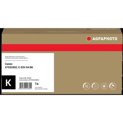 Toner AGFAPHOTO APTCEXV64BKE Noir 38 000 pages Canon - Publicité Toner AGFAPHOTO APTCEXV64BKE Noir 38 000 pages Canon - Publicité