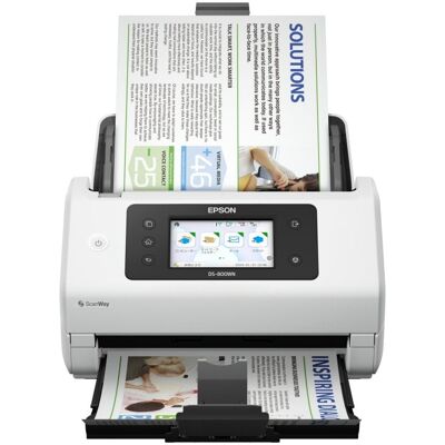 Scanner Epson WorkForce DS-800WN Wi-Fi/Ethernet/USB, recto verso, chargeur automatique de documents (ADF) 100 feuilles, 600 x 600 ppp - Publicité Scanner Epson WorkForce DS-800WN Wi-Fi/Ethernet/USB, recto verso, chargeur automatique de documents (ADF) 100 feuilles, 600 x 600 ppp - Publicité