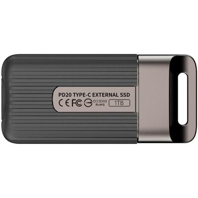 team-group Disque SSD Team Group PD20 Mini 2TB USB Type-C 2000MB/s - Antracite, Gris - Publicité team-group Disque SSD Team Group PD20 Mini 2TB USB Type-C 2000MB/s - Antracite, Gris - Publicité